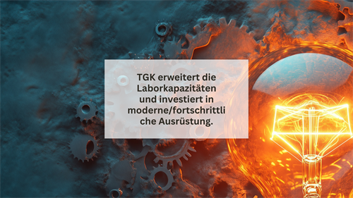 Neue technologische Anschaffungen im TGK-Labor